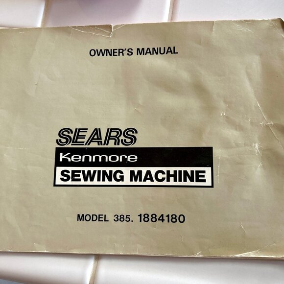 Kenmore sewing machine manual 385.1884180 and Stitch Insert - Acceptable Cond - Picture 8 of 8
